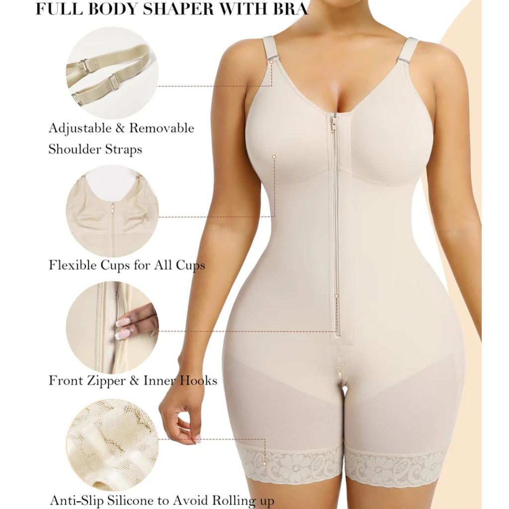 Women's CurveLift Tummy Control Butt Lifter Shapewear Bodysuit