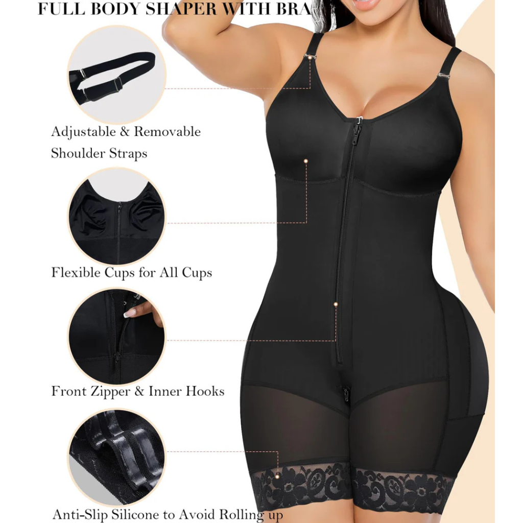 Women's CurveLift Tummy Control Butt Lifter Shapewear Bodysuit